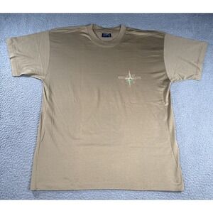 Vintage Albatros Shirt Mens XL Brown Cotton‎ Capri Yacht Logo Streetwear Italy